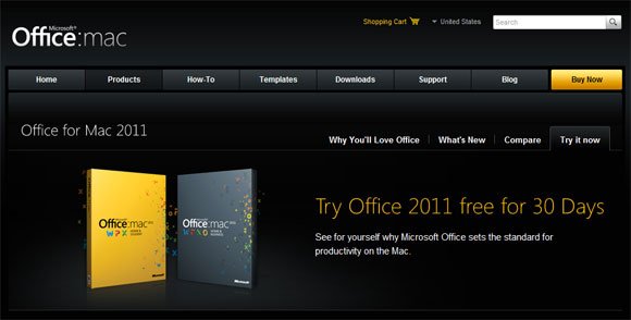 download office 2011 for mac free trial